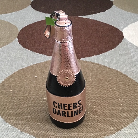 kate spade Handbags - Kate Spade Champagne Bottle Cheers Wristlet Bag